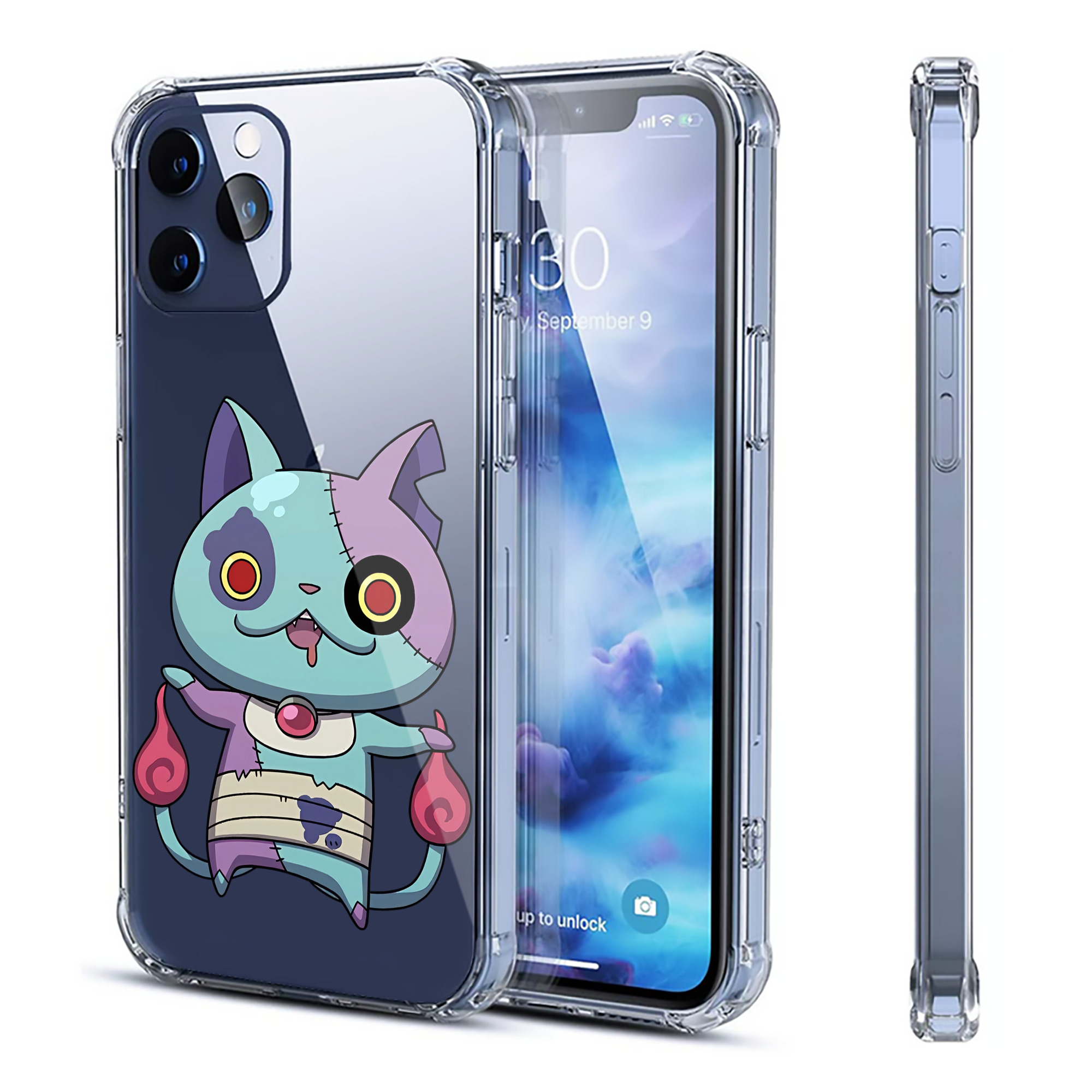 （画像用） 妖怪ウォッチ Yo-kai Watch 【iPhone 12シリーズ対応】透明スマホケース（クリアソフトケース）
